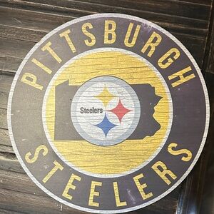 Pittsburgh Steelers Round Sign